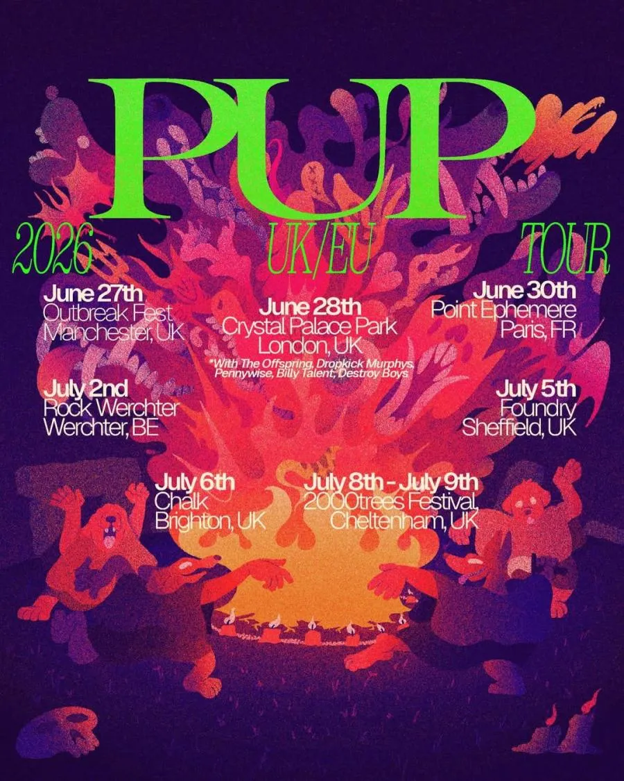 PUP 2026 tour poster